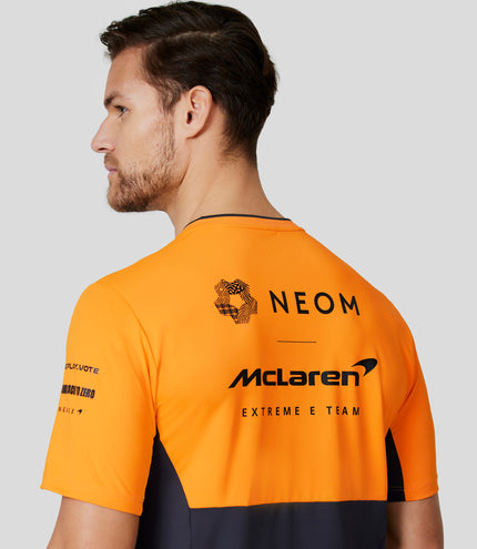 Mens Official Teamwear Set Up T-Shirt Neom McLaren Extreme E