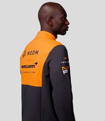 Mens Official Teamwear Quarter Zip Top Neom McLaren Formula E