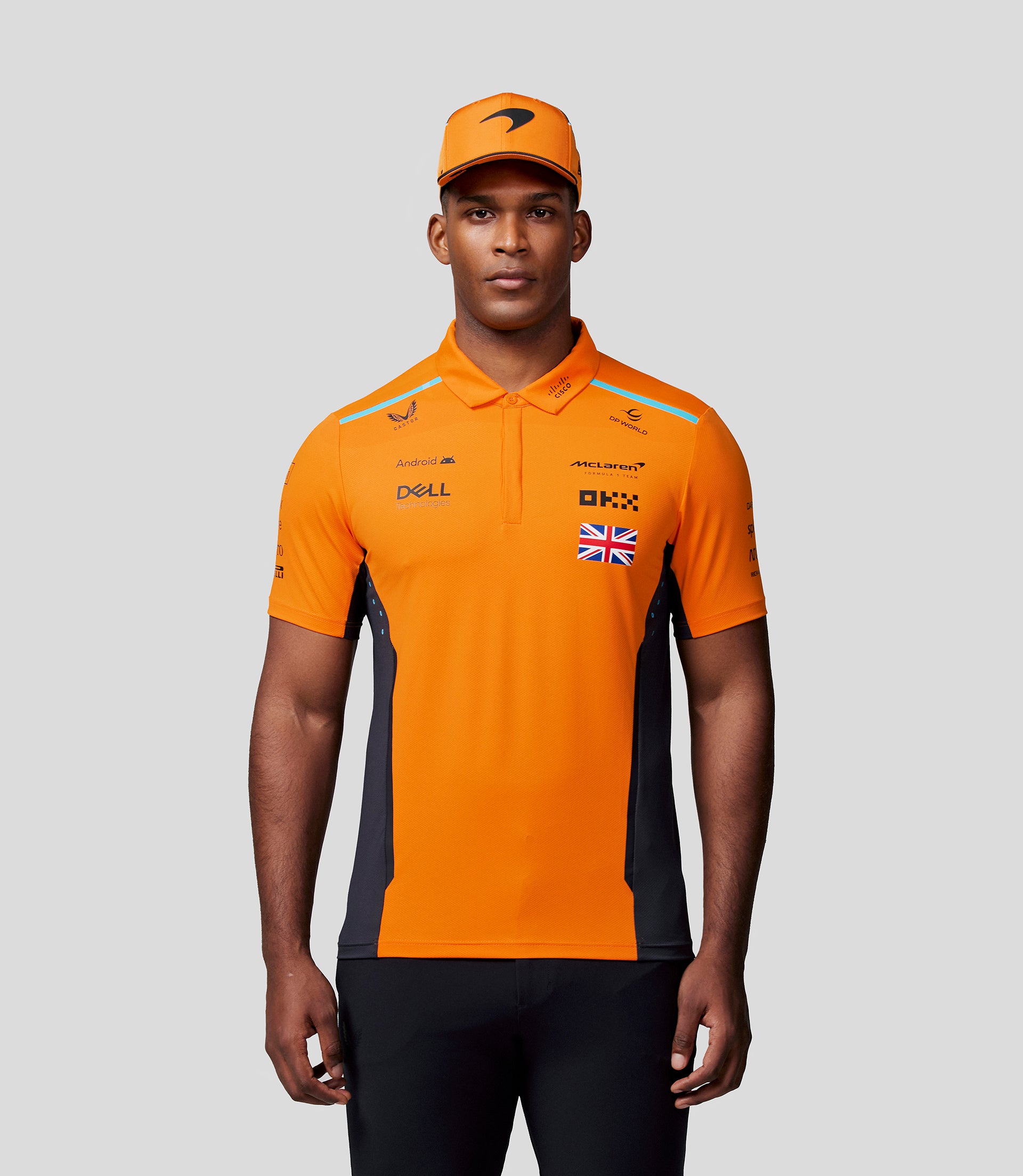 Mens Official Teamwear Polo Shirt Lando Norris Formula 1