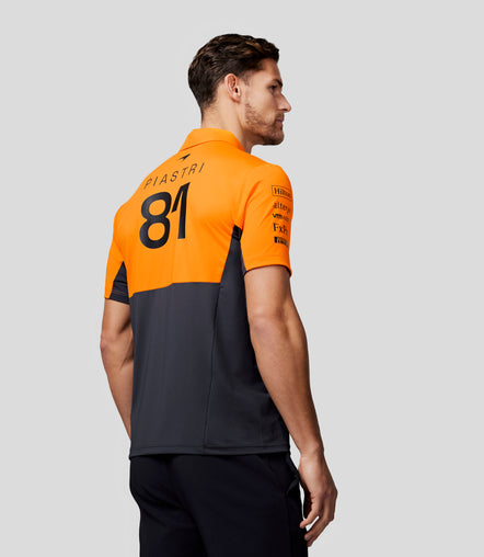 Mens Official Teamwear Polo Shirt Oscar Piastri Formula 1
