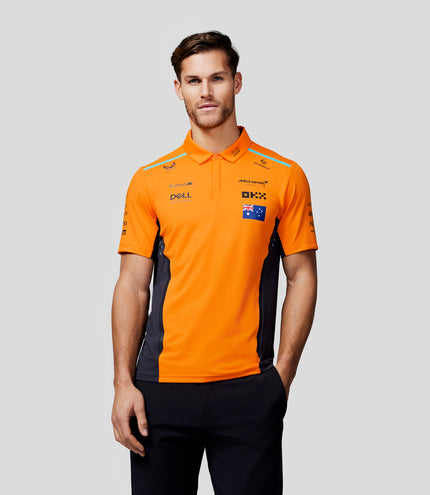Mens Official Teamwear Polo Shirt Oscar Piastri Formula 1