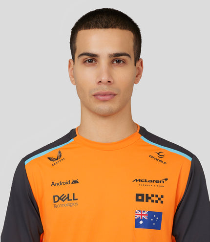 Mens Official Teamwear Set Up T-Shirt Oscar Piastri Formula 1