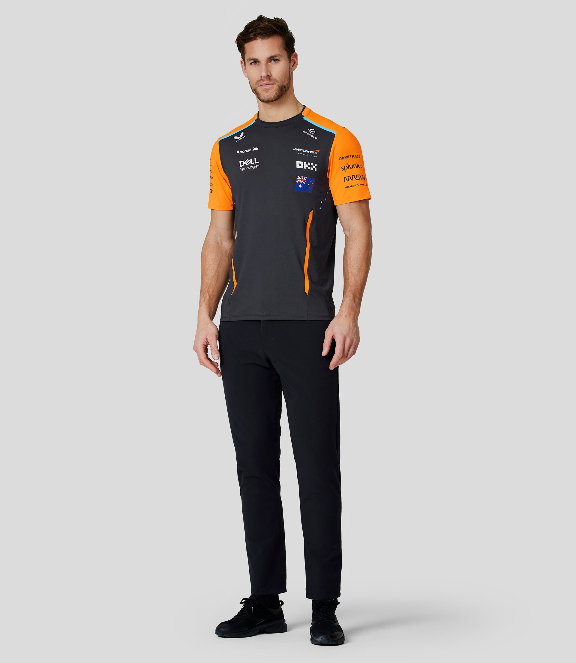 Mens Official Teamwear Set Up T-Shirt Oscar Piastri Formula 1