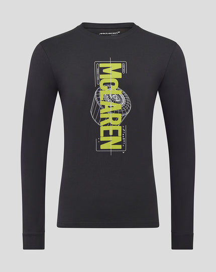 McLaren Unisex Night Race Long Sleeve Graphic T-Shirt - Phantom