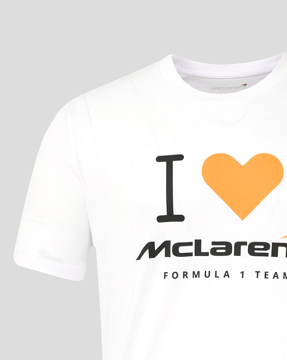 Unisex I Heart McLaren Silverstone T-Shirt - White