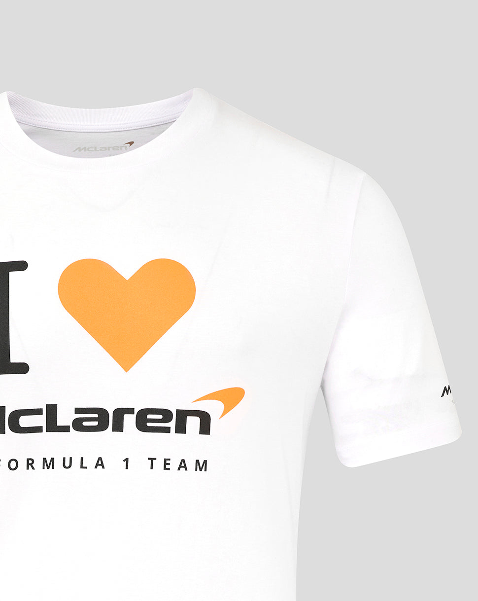 Unisex I Heart McLaren Silverstone T-Shirt - White