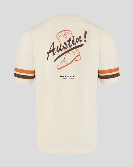 McLaren Unisex Austin Stripe Short Sleeve T-Shirt - Egret