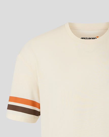 McLaren Unisex Austin Stripe Short Sleeve T-Shirt - Egret