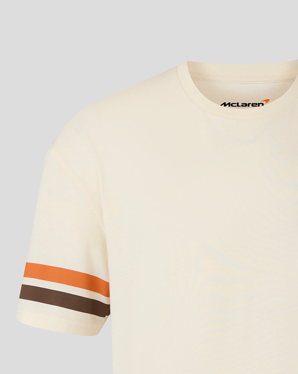 McLaren Unisex Austin Stripe Short Sleeve T-Shirt - Egret
