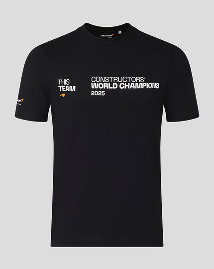McLaren Formula 1 Team 2025 Constructors' Champions Unisex T-Shirt - Black