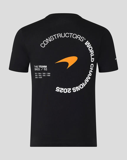 McLaren Formula 1 Team 2025 Constructors' Champions Unisex T-Shirt - Black