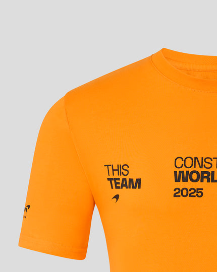 McLaren Formula 1 Team 2025 Constructors' Champions Unisex T-Shirt - Papaya