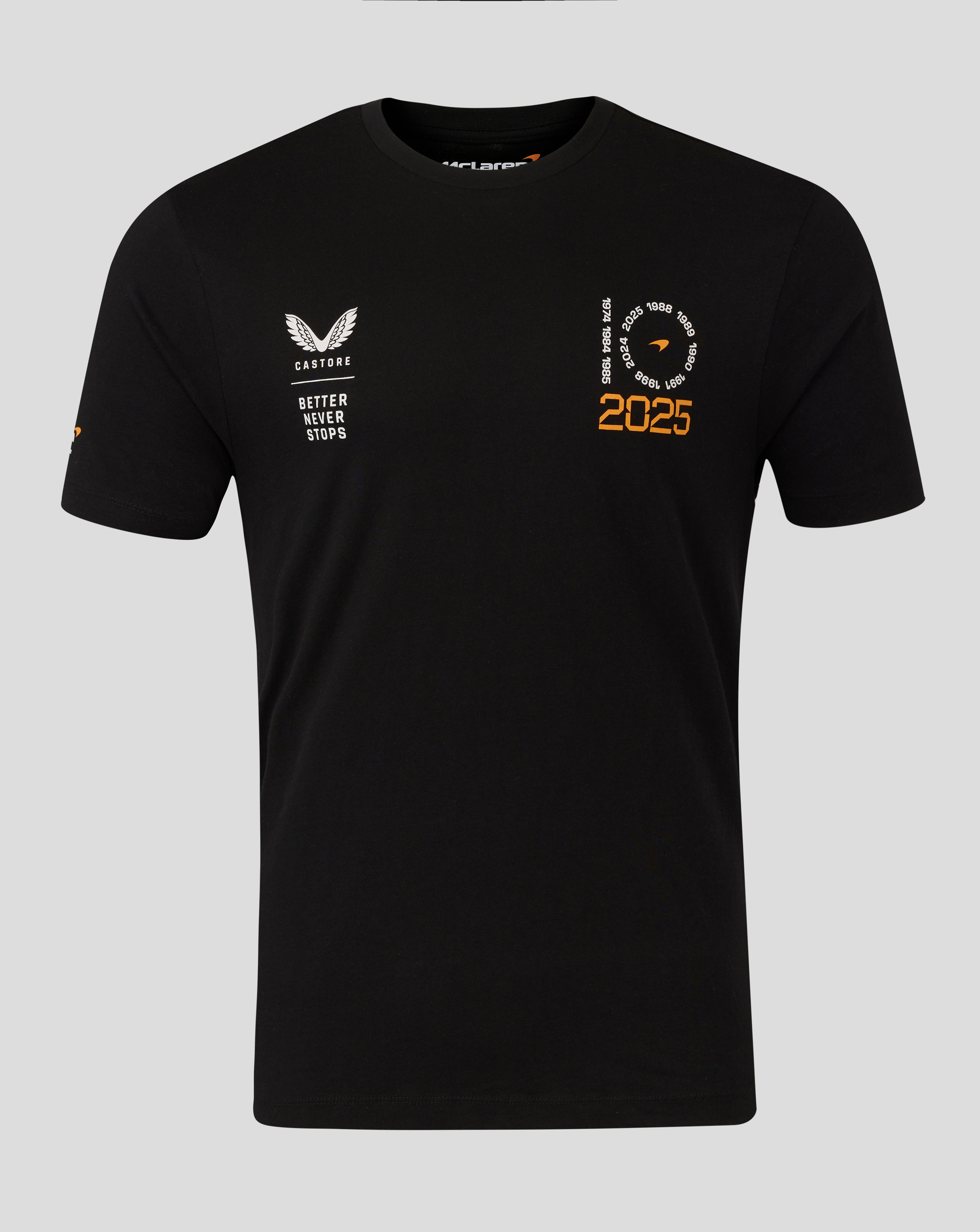 McLaren Formula 1 Team 2025 Constructors' 10 Times T-Shirt – Black