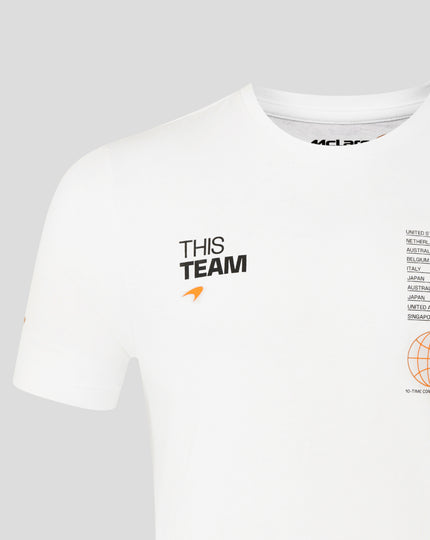 McLaren Formula 1 Team 2025 Constructors' Born Racers T-Shirt – White