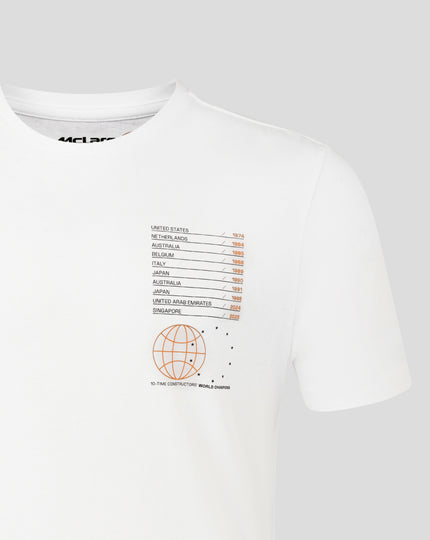 McLaren Formula 1 Team 2025 Constructors' Born Racers T-Shirt – White