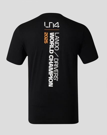 Lando Norris 2025 Drivers’ World Champion Unisex T-Shirt – Black