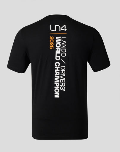 Lando Norris 2025 Drivers’ World Champion Unisex T-Shirt – Black
