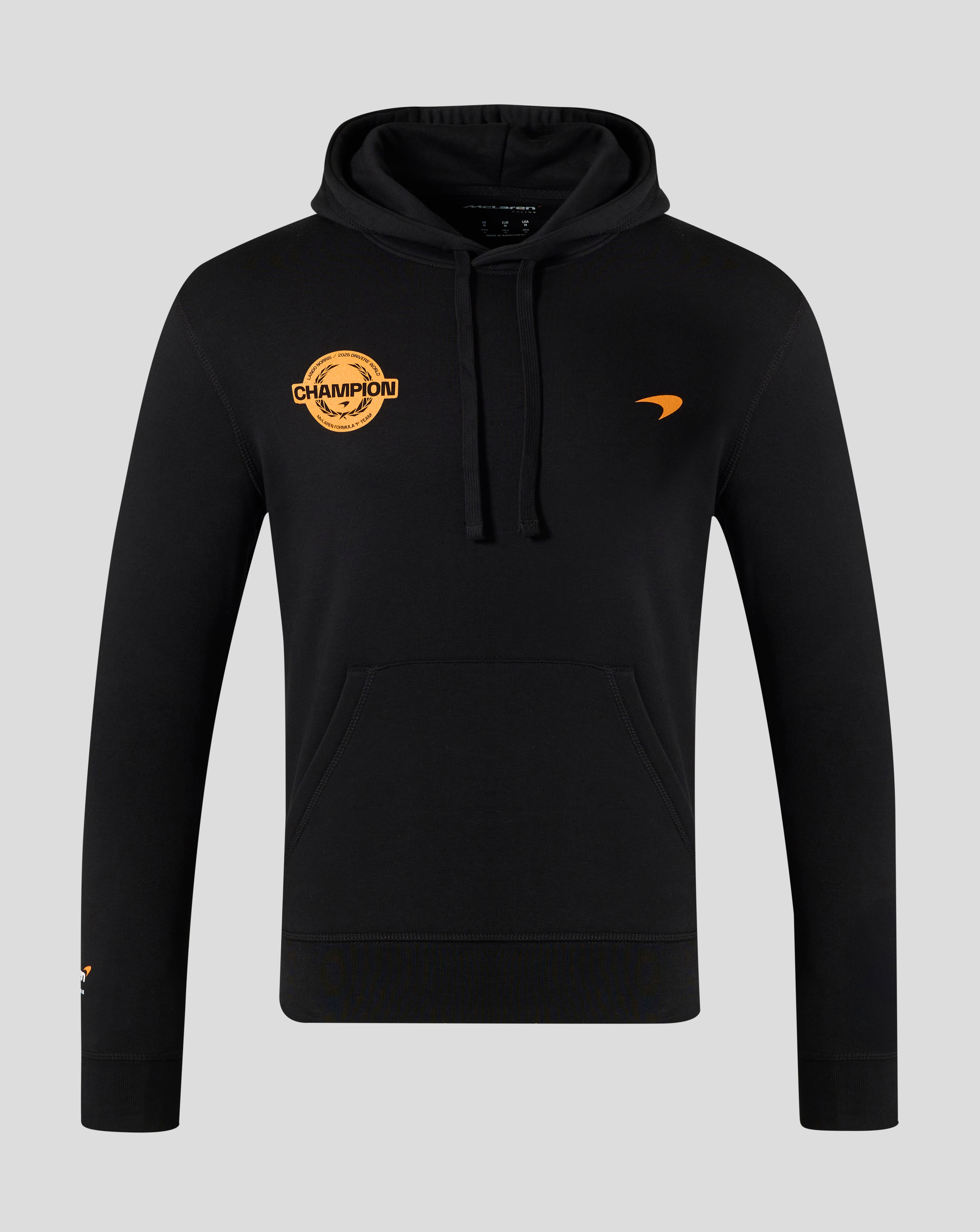 Lando Norris 2025 Drivers’ World Champion Unisex Hoodie – Black