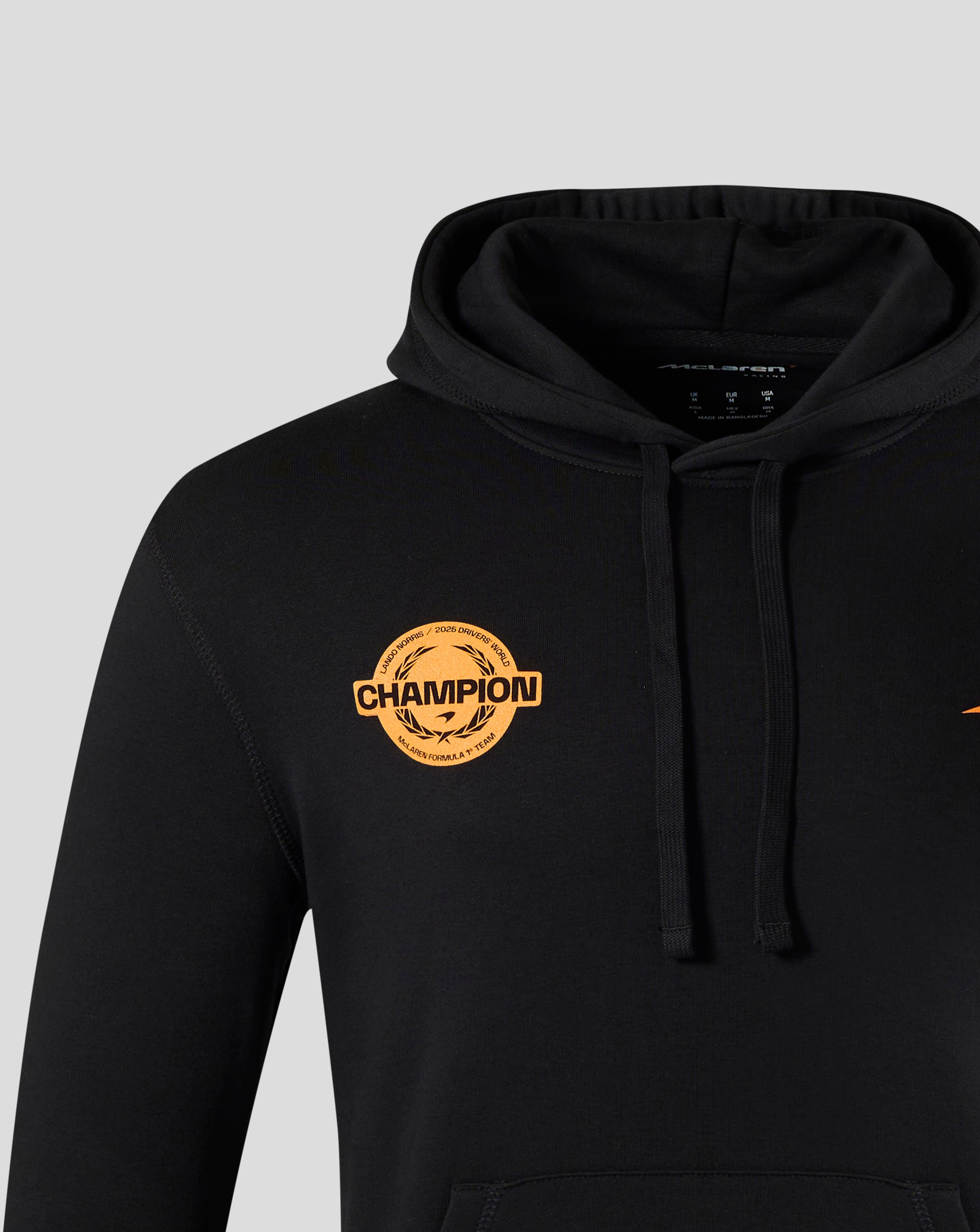 Lando Norris 2025 Drivers’ World Champion Unisex Hoodie – Black
