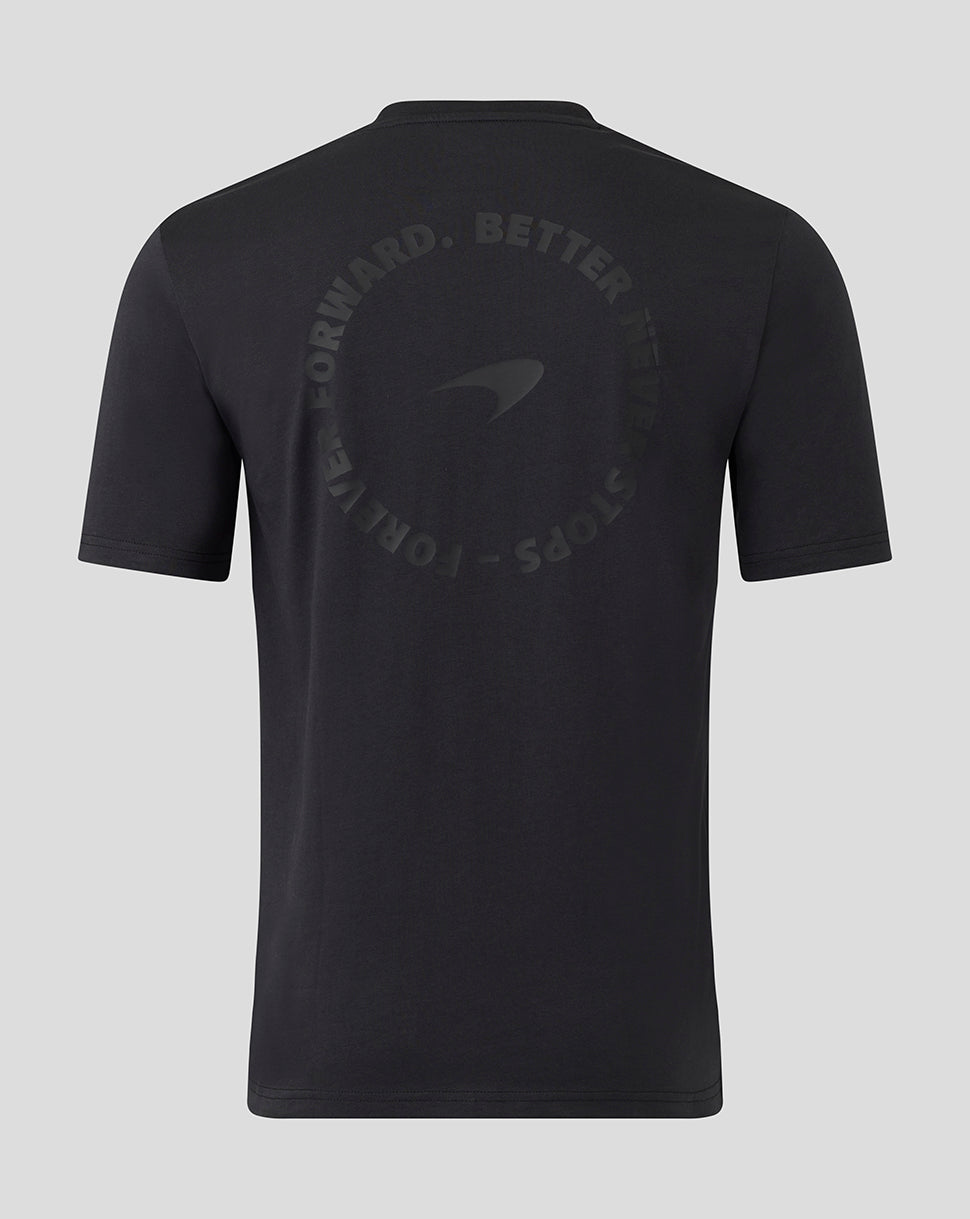 McLaren Unisex Black On Black Short Sleeve T-Shirt
