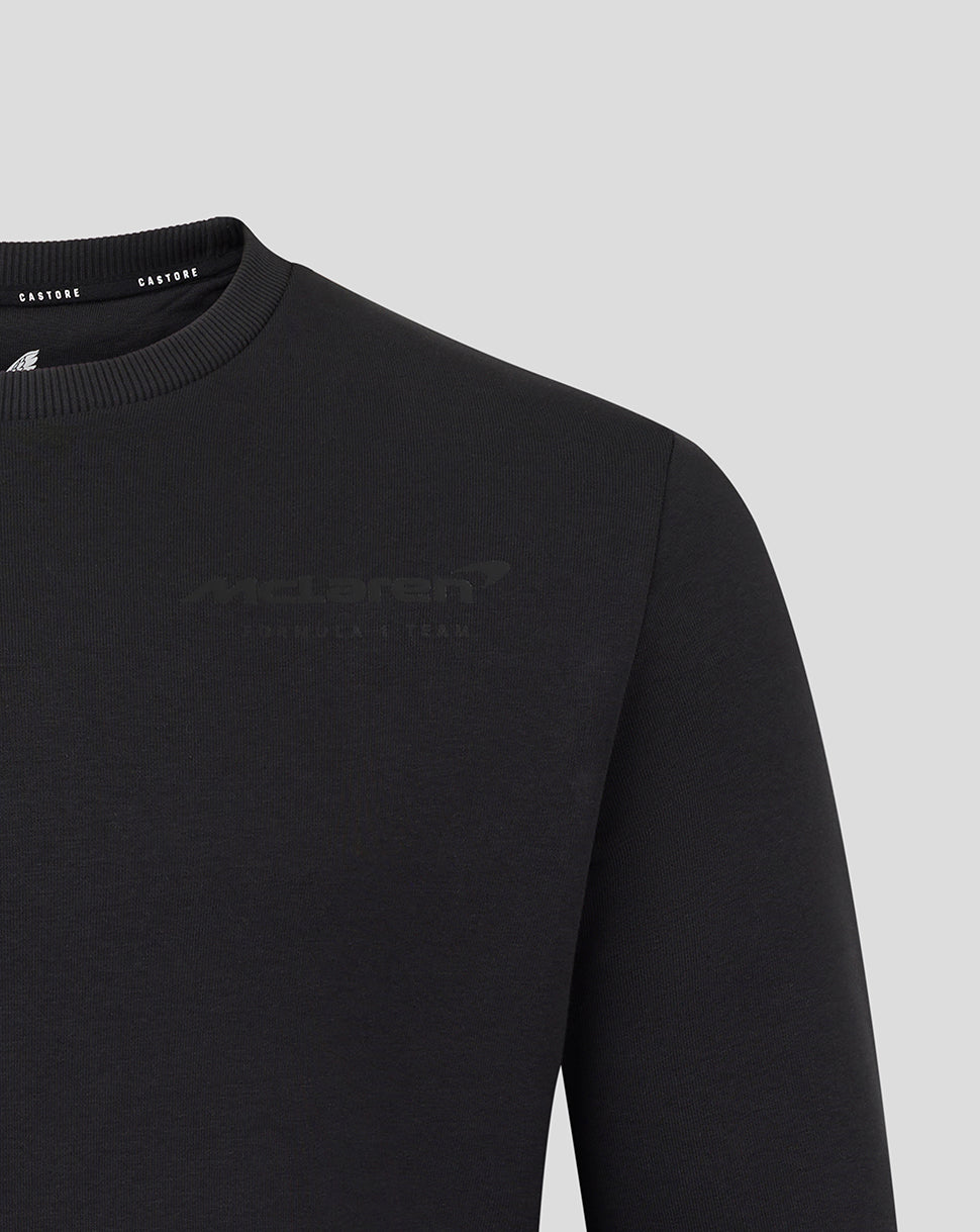 McLaren Unisex Black On Black Crewneck Sweatshirt