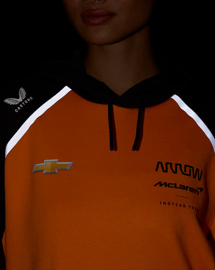Official Unisex Arrow McLaren IndyCar Team Hoodie - Papaya/Phantom
