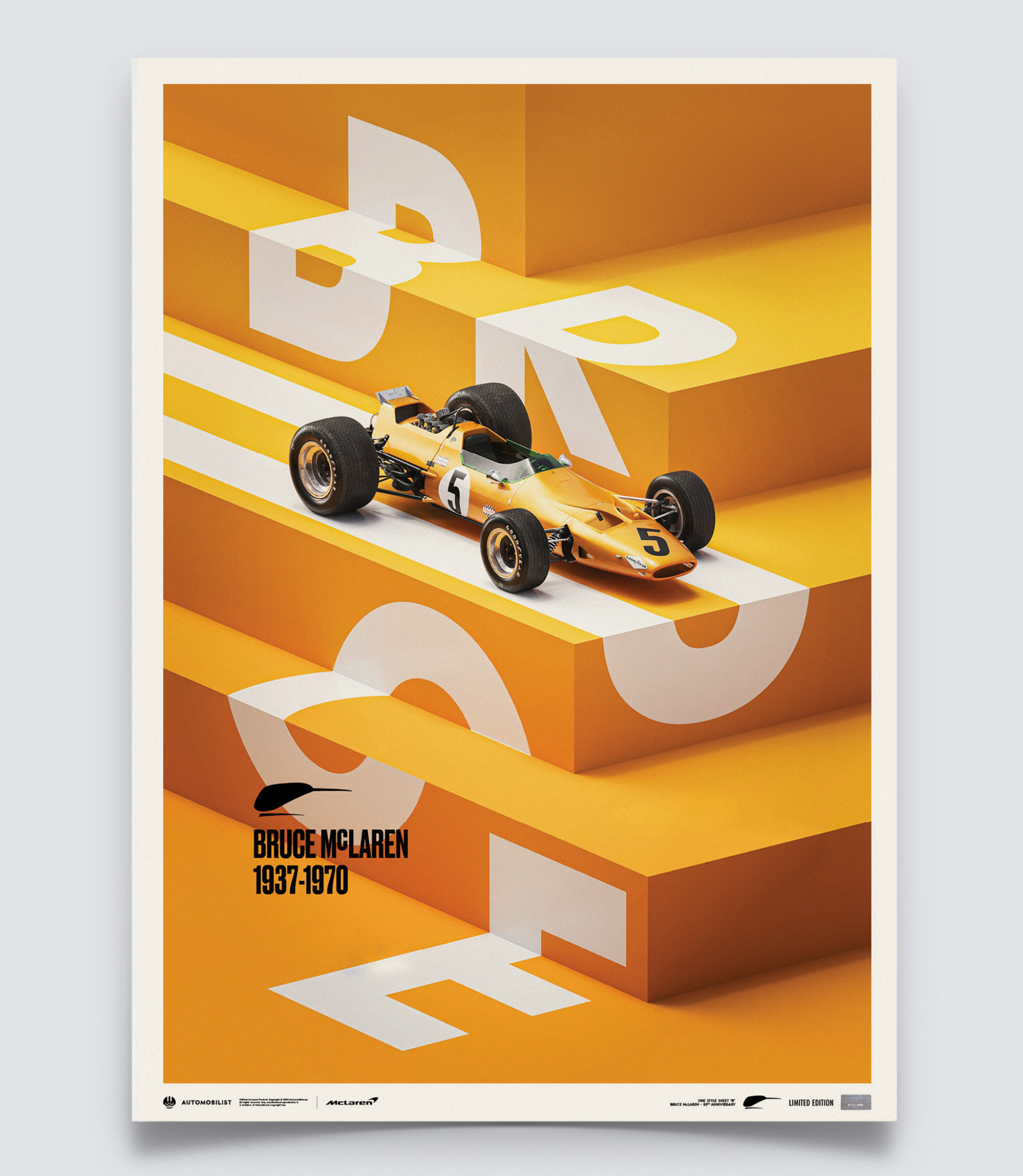 BRUCE McLAREN 1937-1970 SPECIAL - SPA-FRANCORCHAMPS CIRCUIT - 1968 F1 COLLECTOR'S EDITION