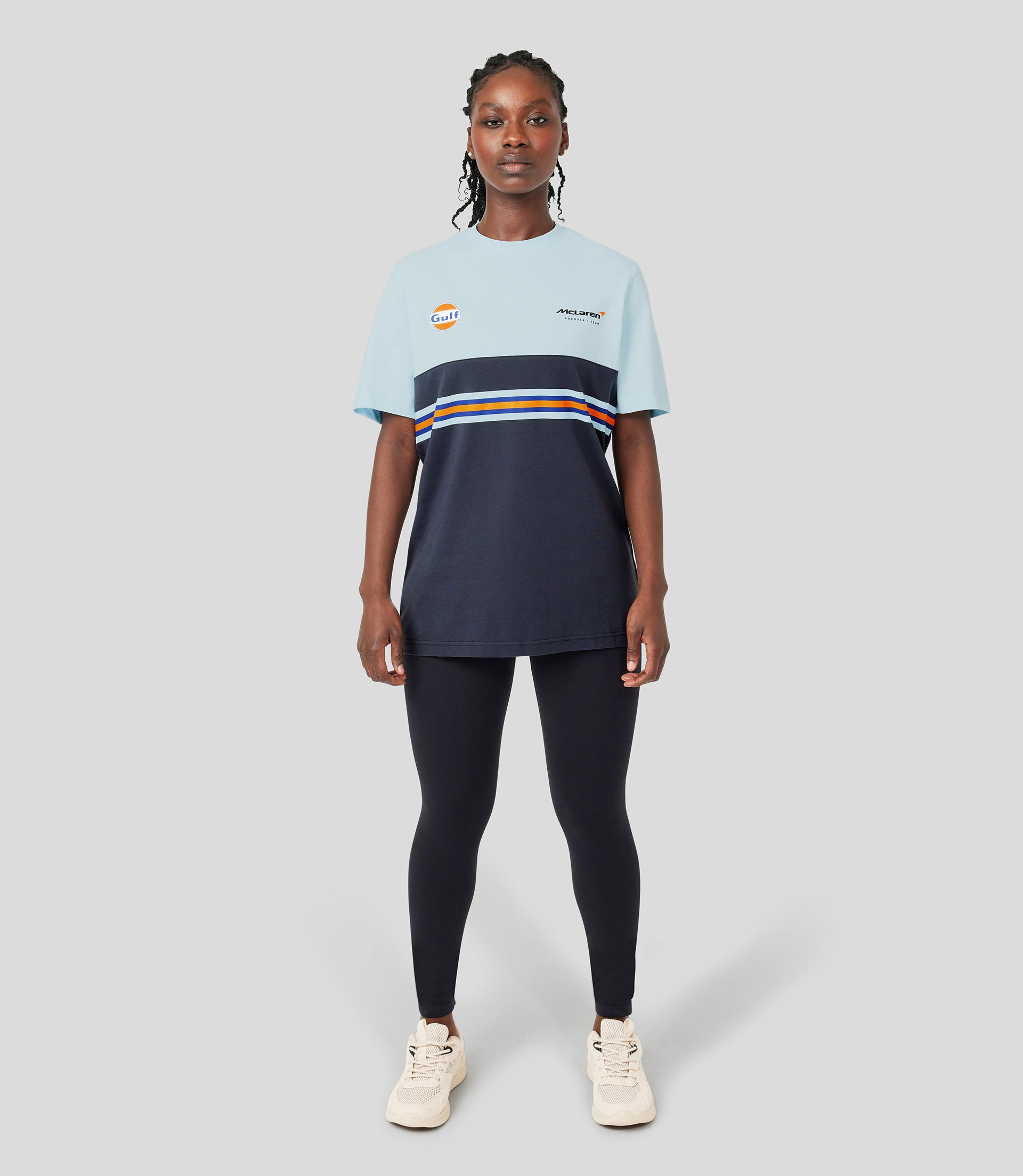 GULF CORE PRINTED STRIPE T-SHIRT