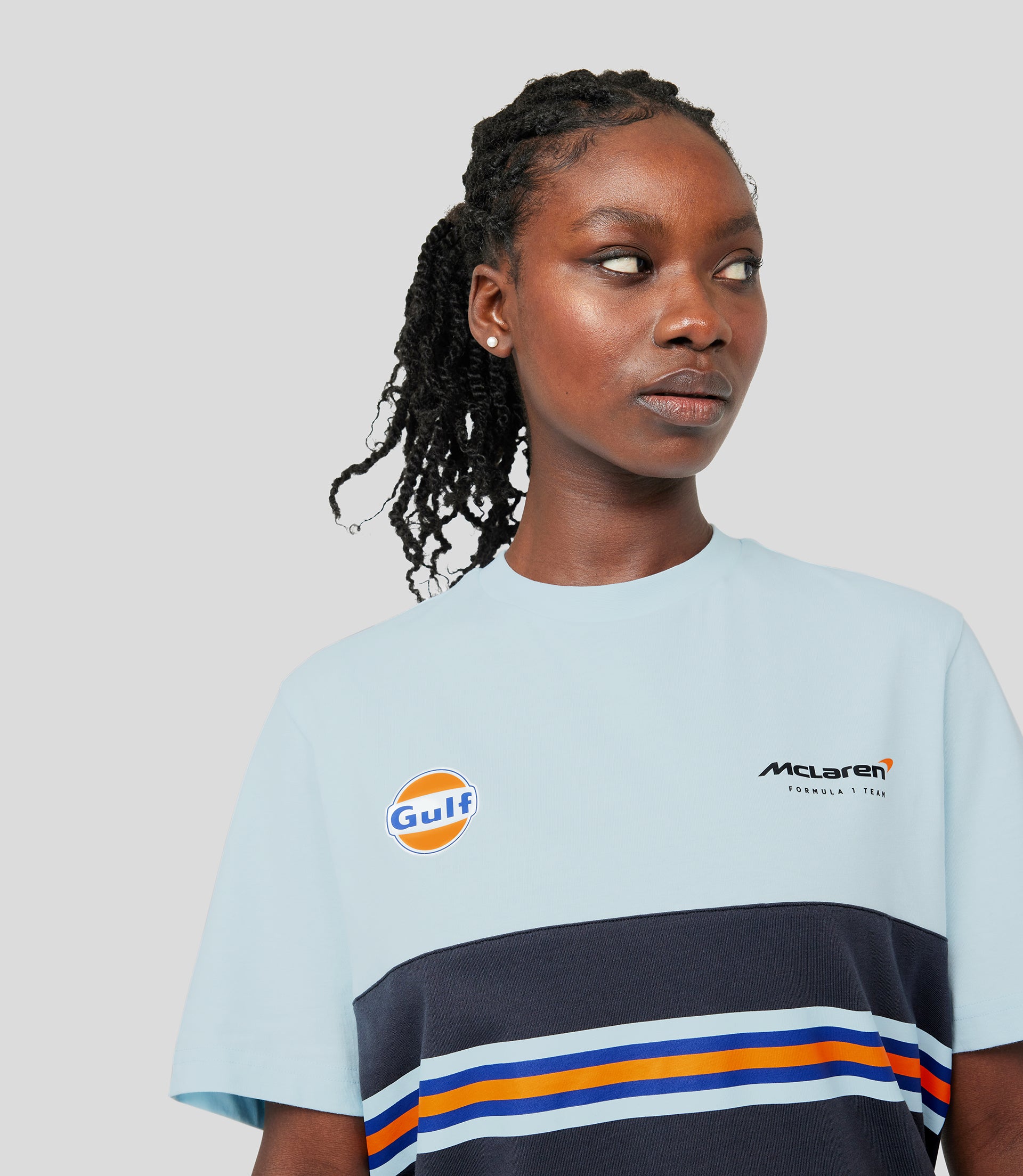 GULF CORE PRINTED STRIPE T-SHIRT