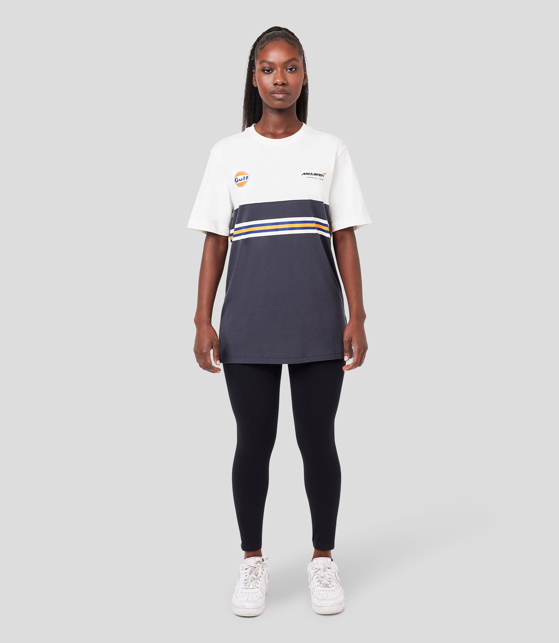 GULF CORE PRINTED STRIPE T-SHIRT